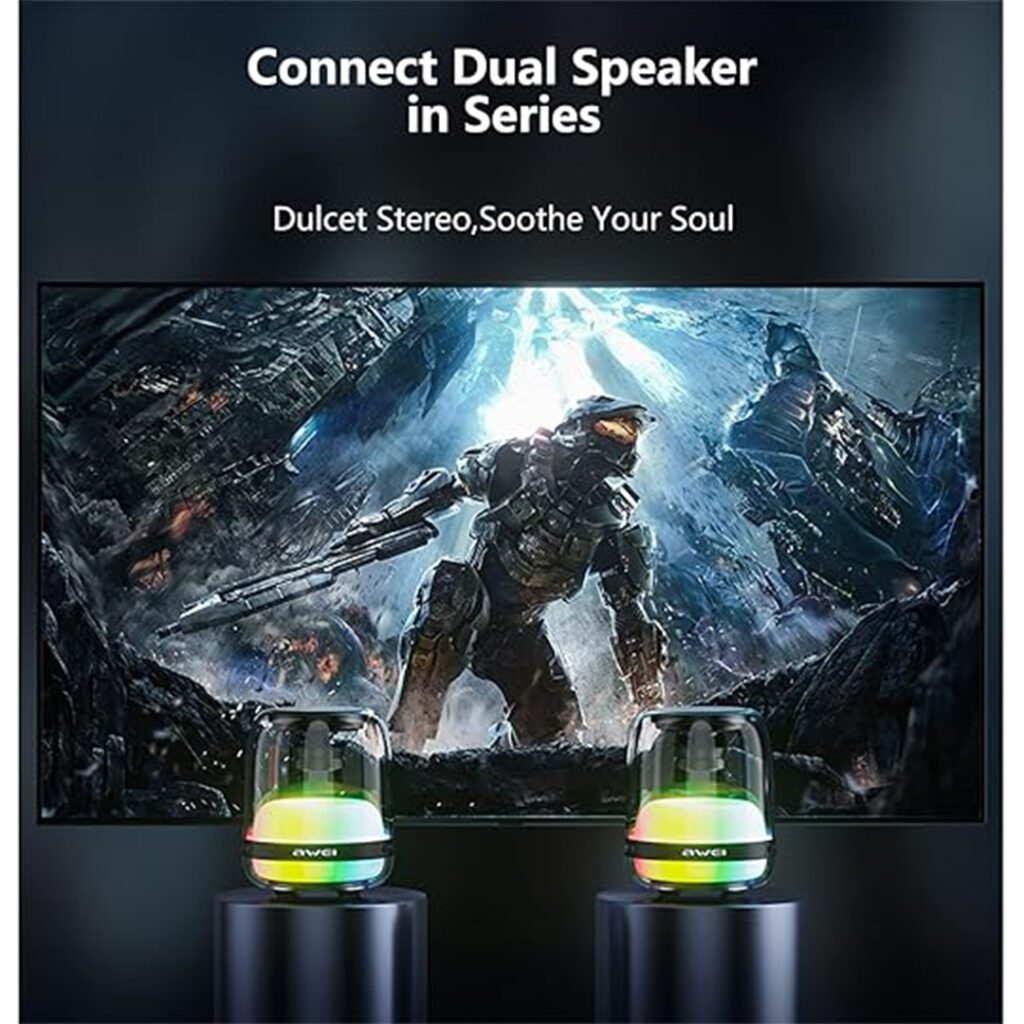 AWEI Y386 wireless speaker with powerful sound and portable design