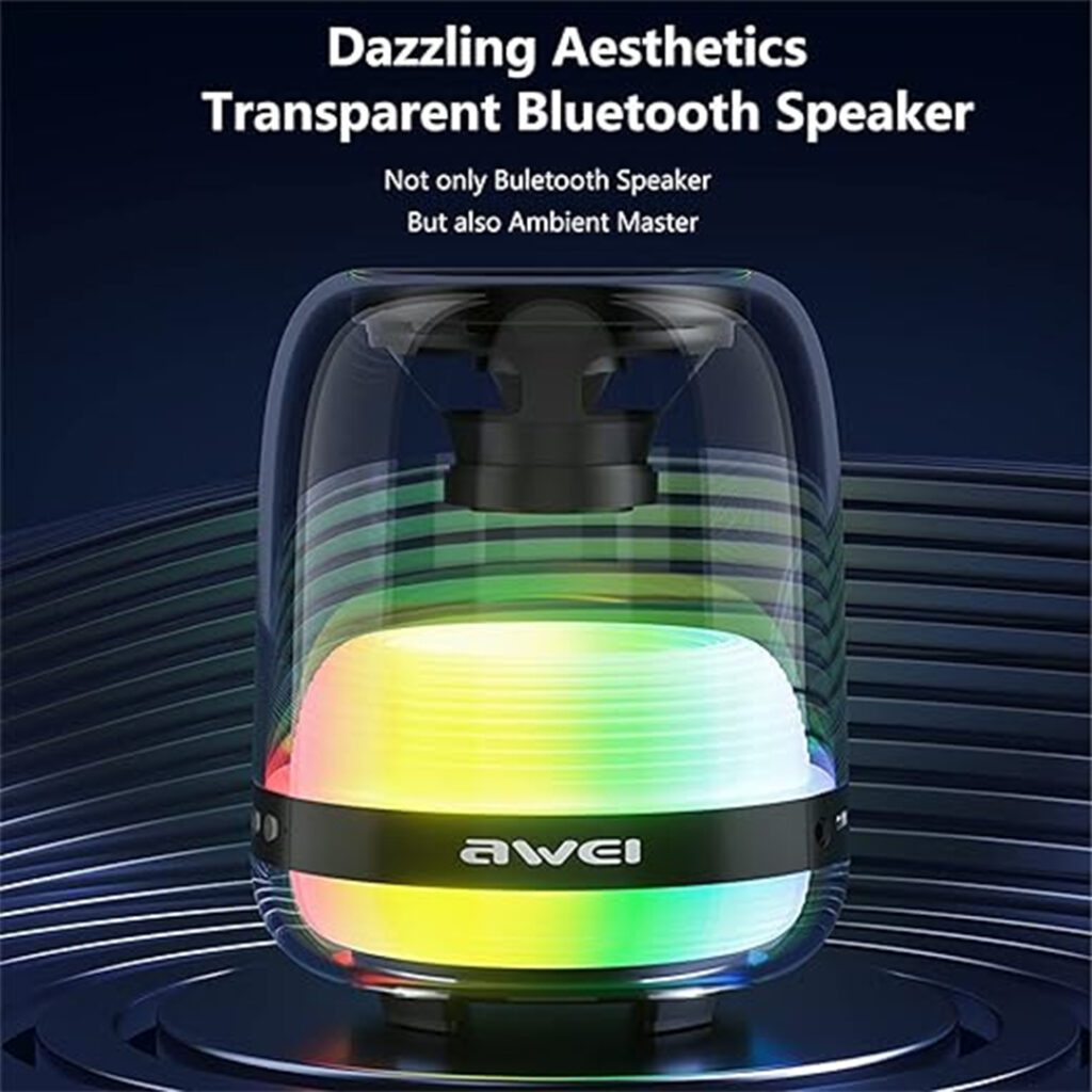 AWEI Y386 wireless speaker with powerful sound and portable design