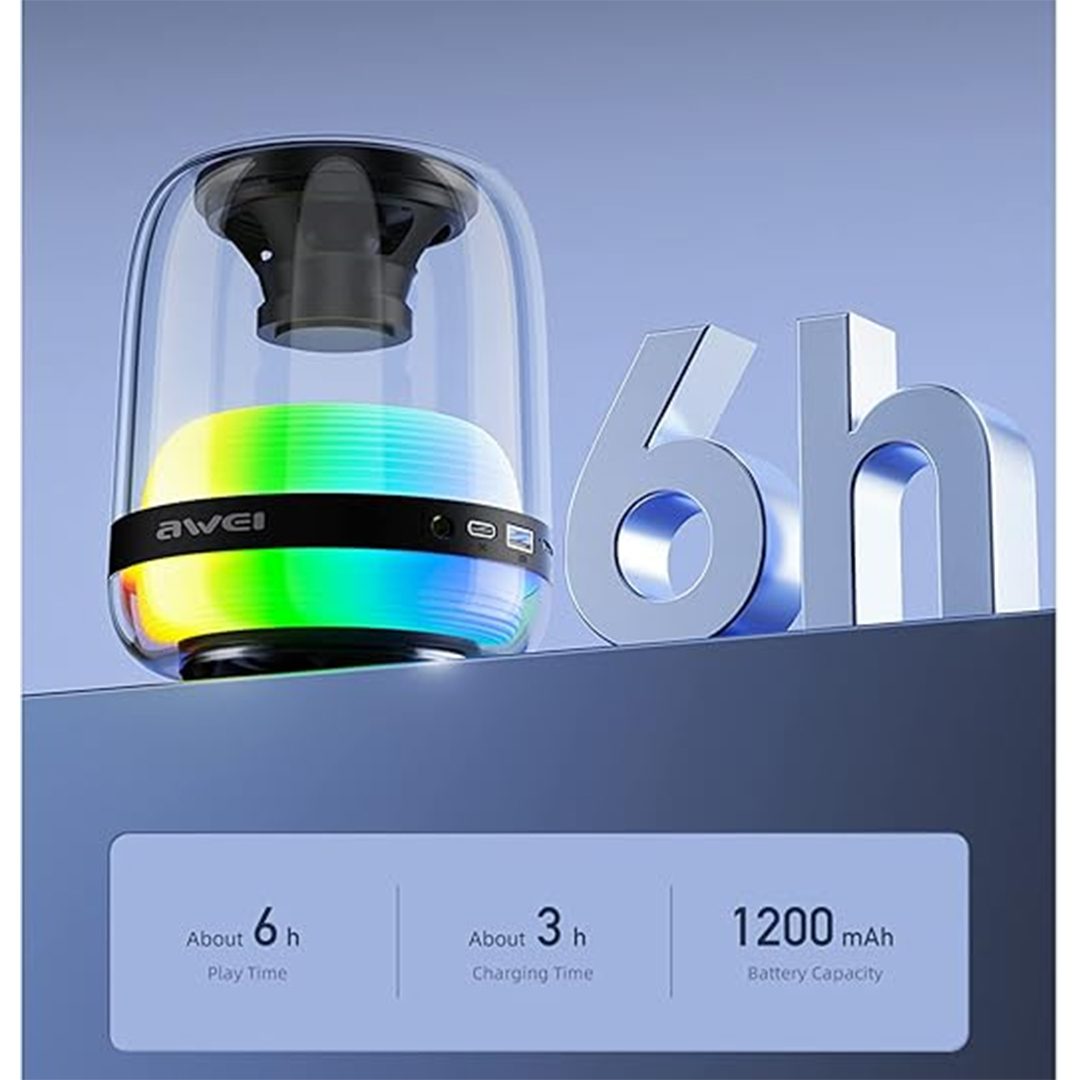 AWEI Y386 wireless speaker with powerful sound and portable design