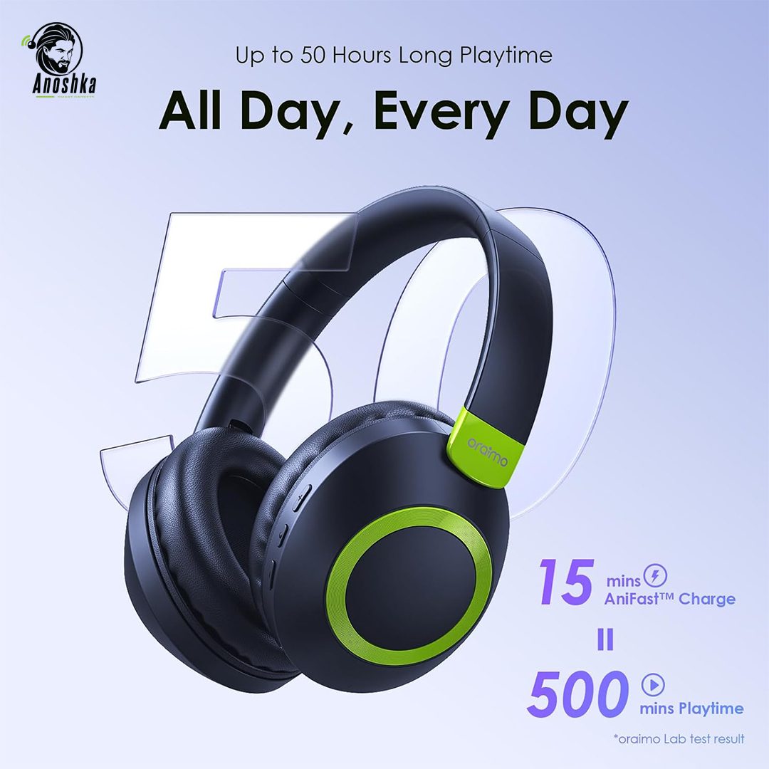 BoomPop2S ENC Over-Ear Wireless Headphones with Active Noise Cancellation