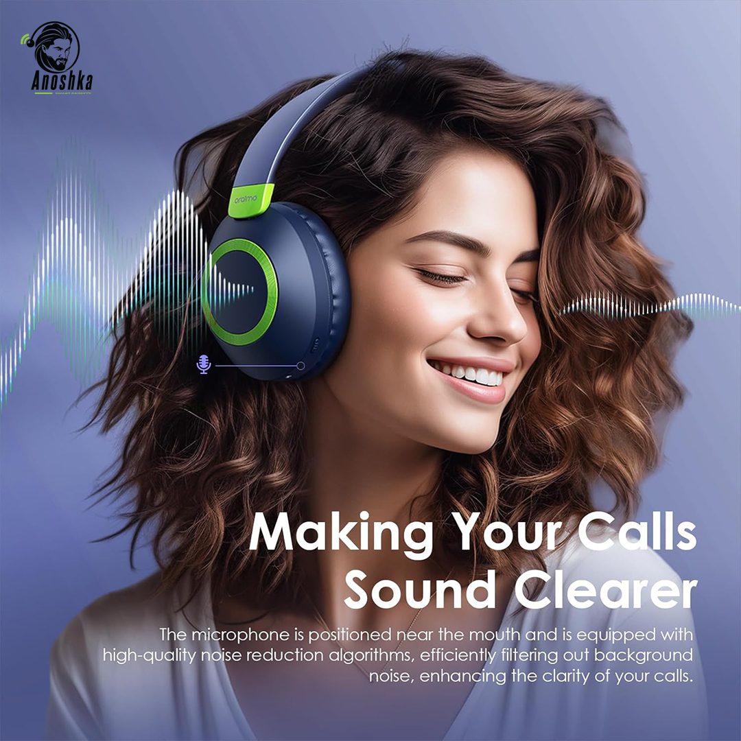 BoomPop2S ENC Over-Ear Wireless Headphones with Active Noise Cancellation