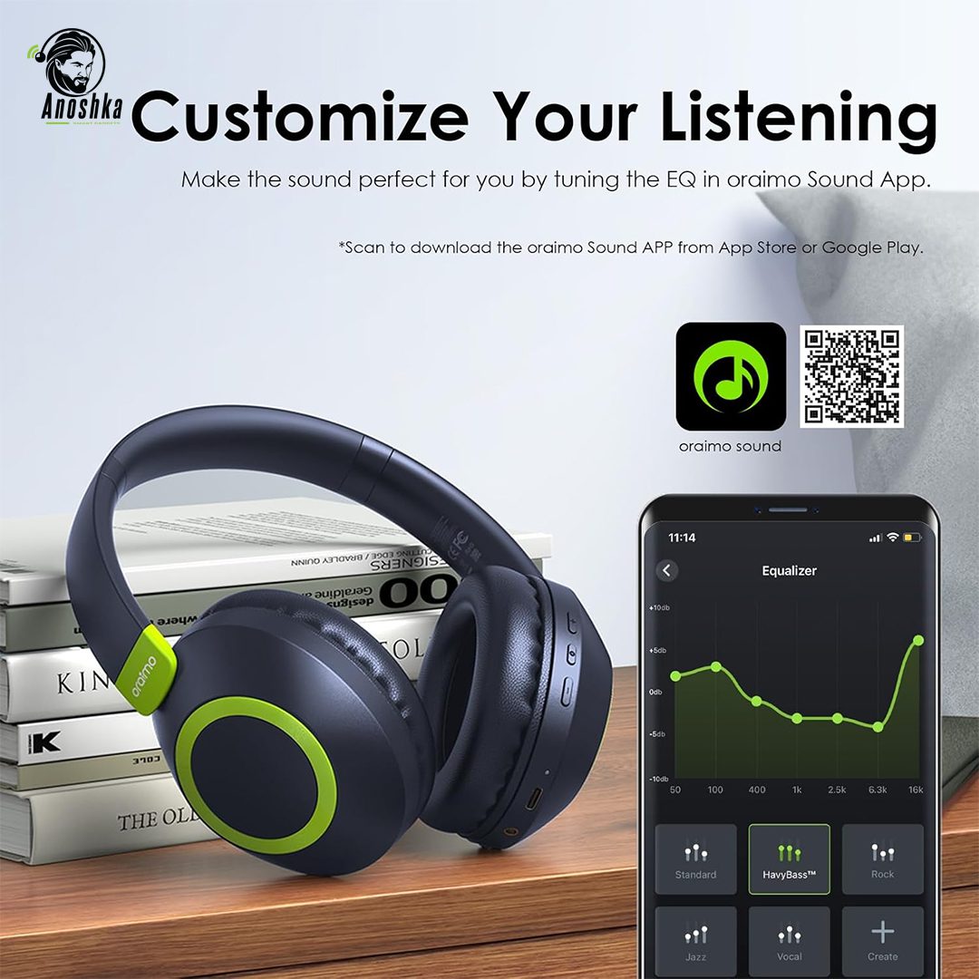 BoomPop2S ENC Over-Ear Wireless Headphones with Active Noise Cancellation