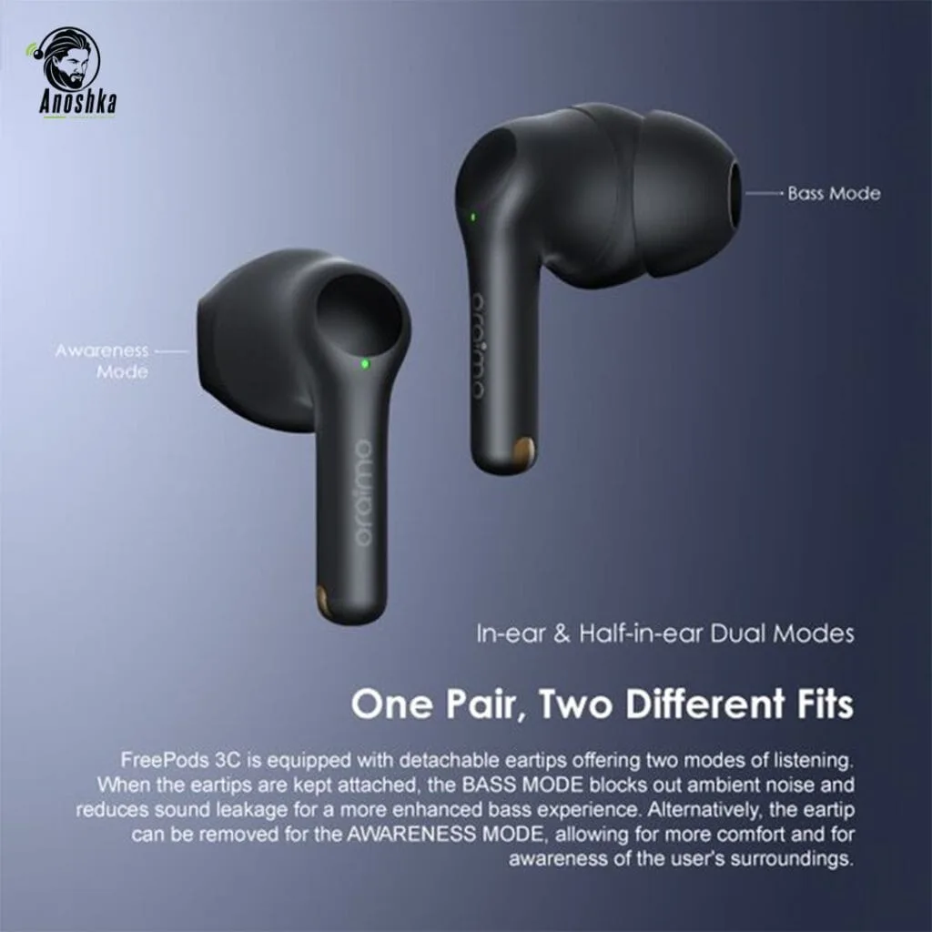 Oraimo FreePods 3C True Wireless Earbuds with Clear Sound and Long Battery Life