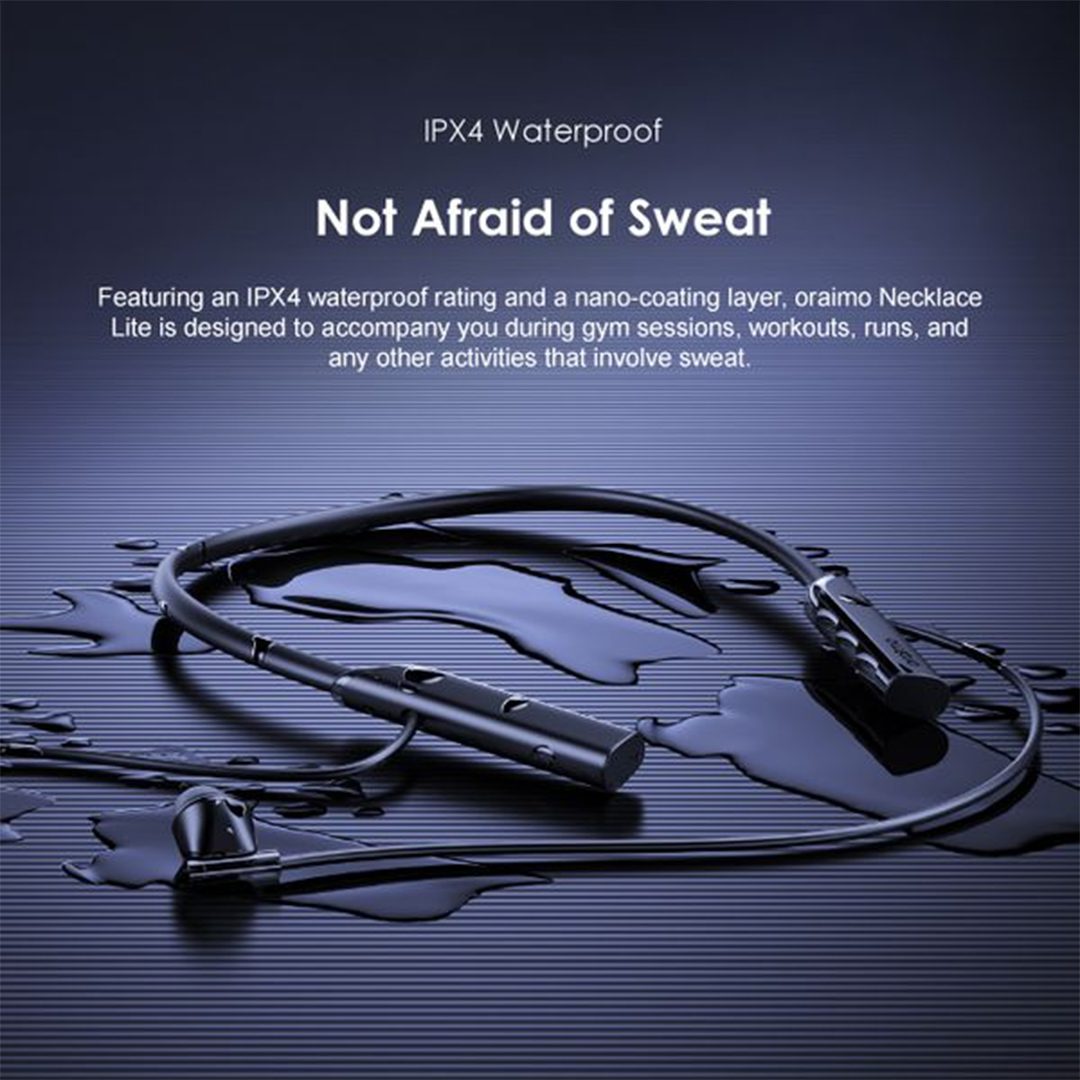 Oraimo Necklace Lite wireless neckband with clear sound and long battery life