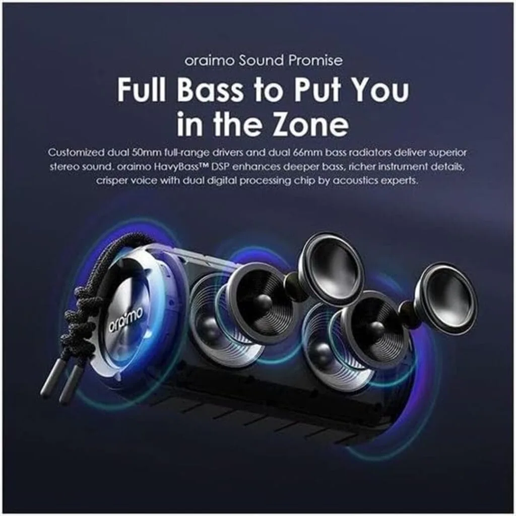 Oraimo Rover 12W OBS-53D wireless speaker with FM radio and powerful sound