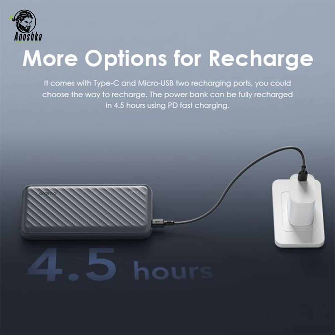 Oraimo Slice Link Pro 10000mAh 22.5W fast charging power bank slim design