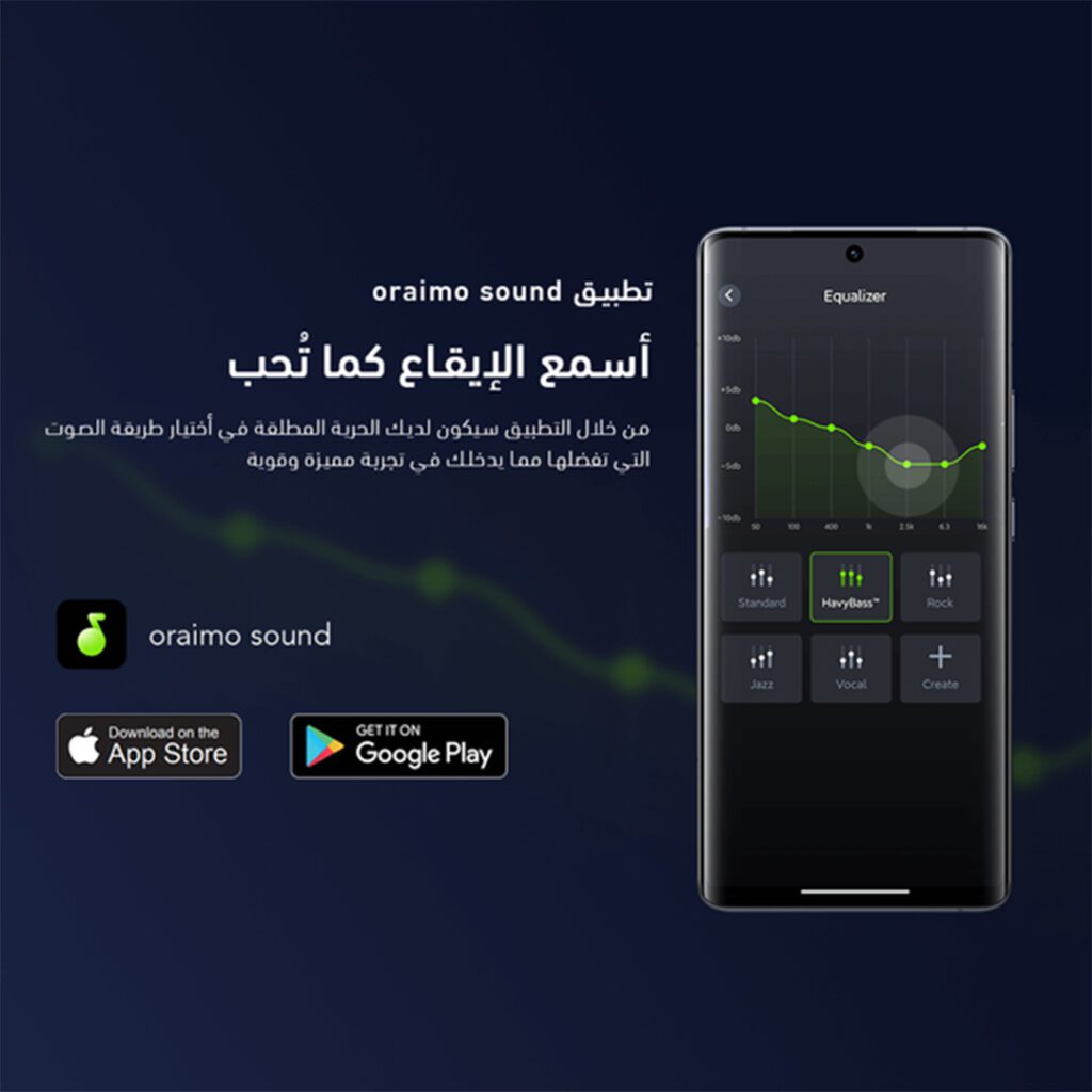 Oraimo SpaceBuds Z true wireless earbuds with HD sound and ergonomic fit