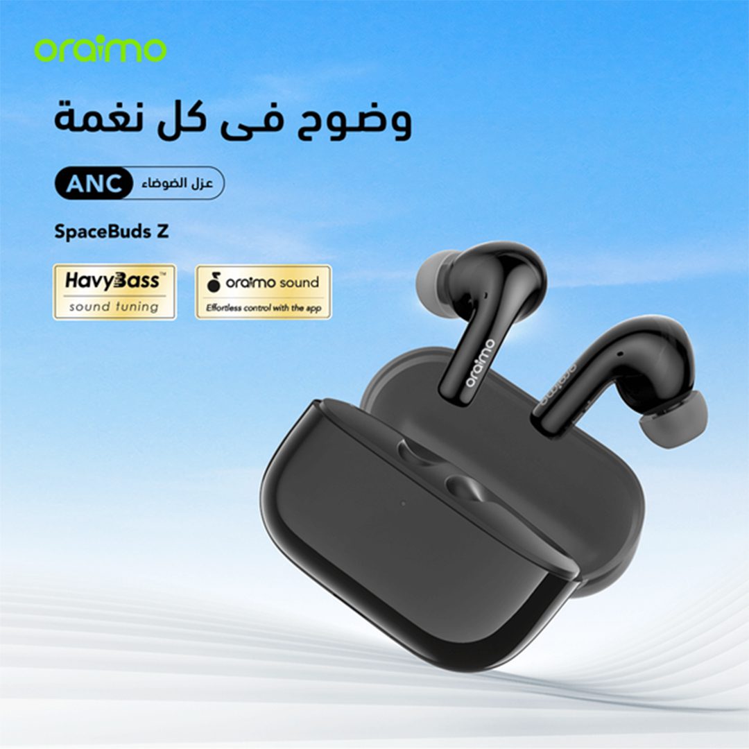 Oraimo SpaceBuds Z true wireless earbuds with HD sound and ergonomic fit