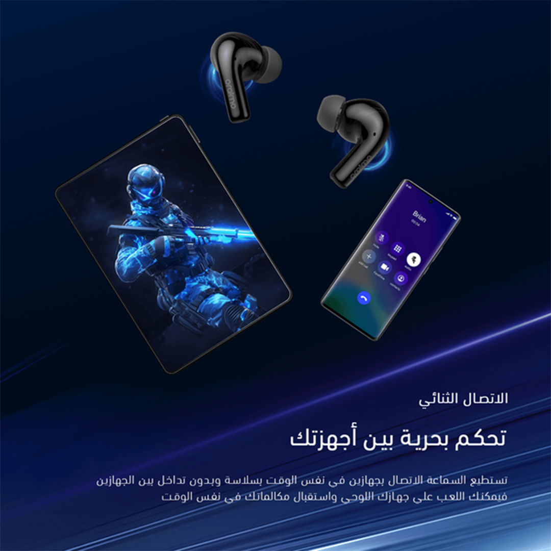 Oraimo SpaceBuds Z true wireless earbuds with HD sound and ergonomic fit