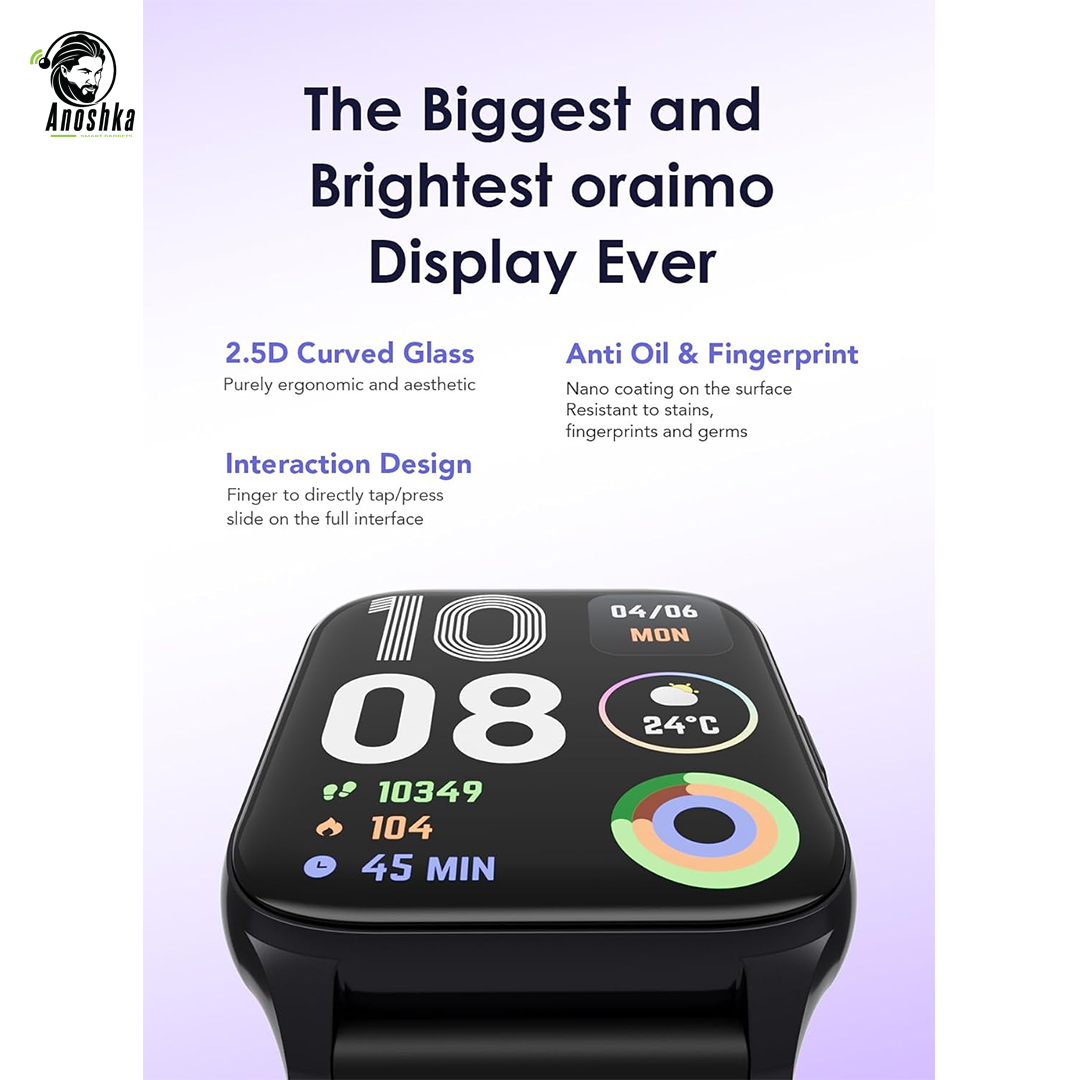 Oraimo Watch 4 Plus smartwatch with health and fitness tracking