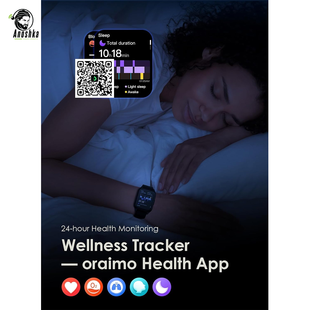 Oraimo Watch 4 Plus smartwatch with health and fitness tracking