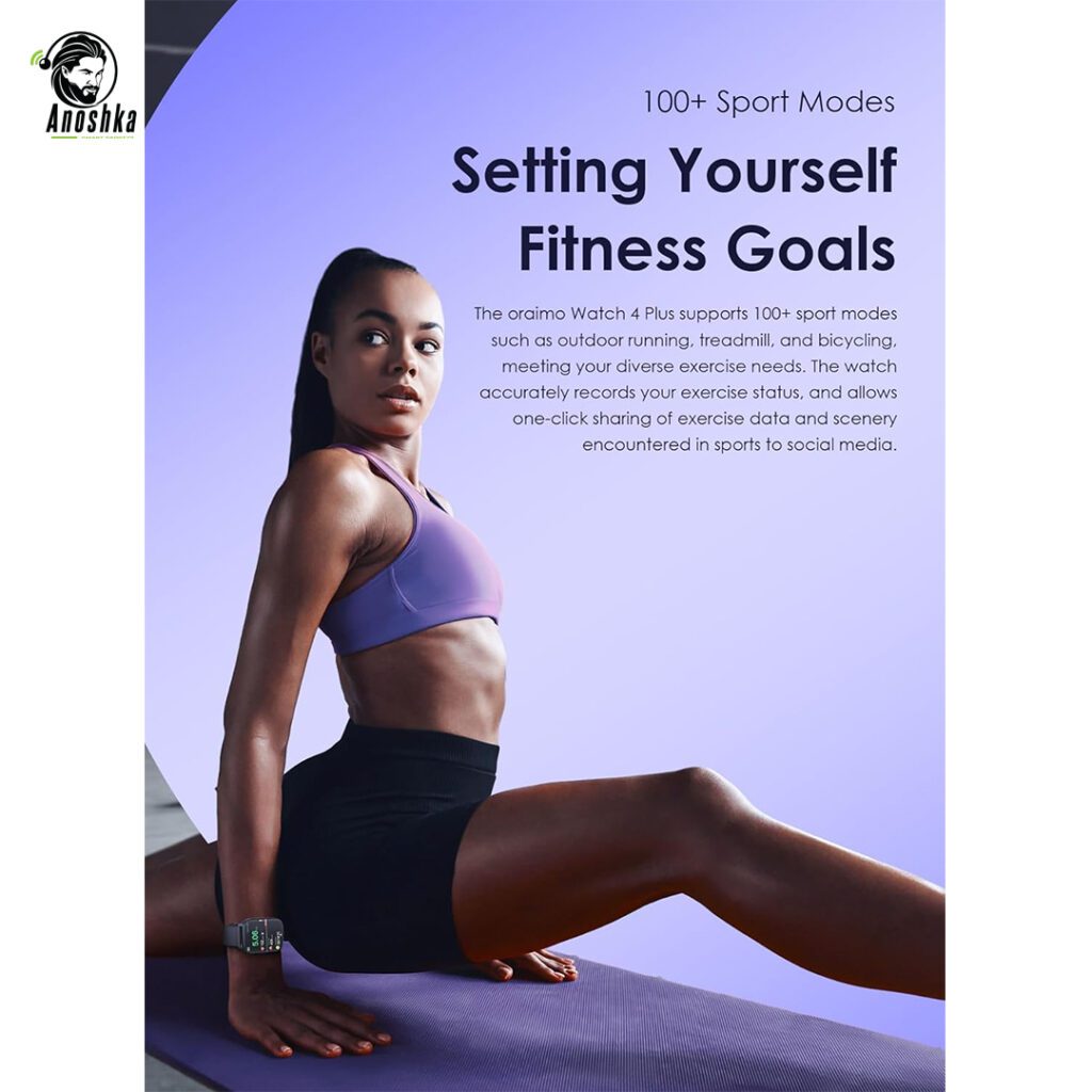 Oraimo Watch 4 Plus smartwatch with health and fitness tracking