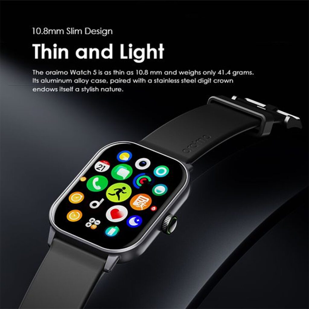 Oraimo Watch 5 smartwatch with health and fitness tracking