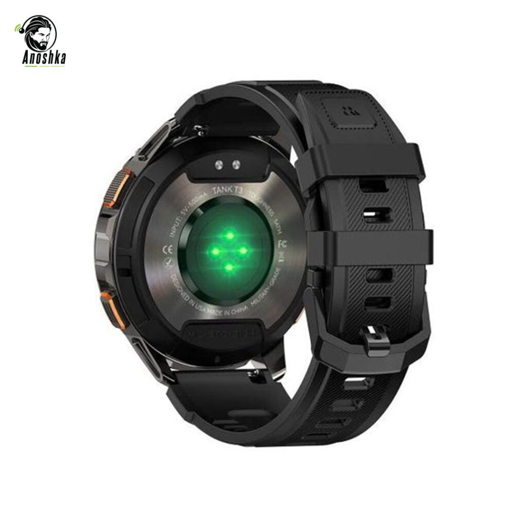 Kospet Tank T3 Smartwatch with military-grade rugged design and fitness tracking
