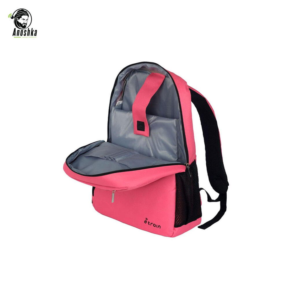 E-train BG02P pink laptop backpack 15.6 inch