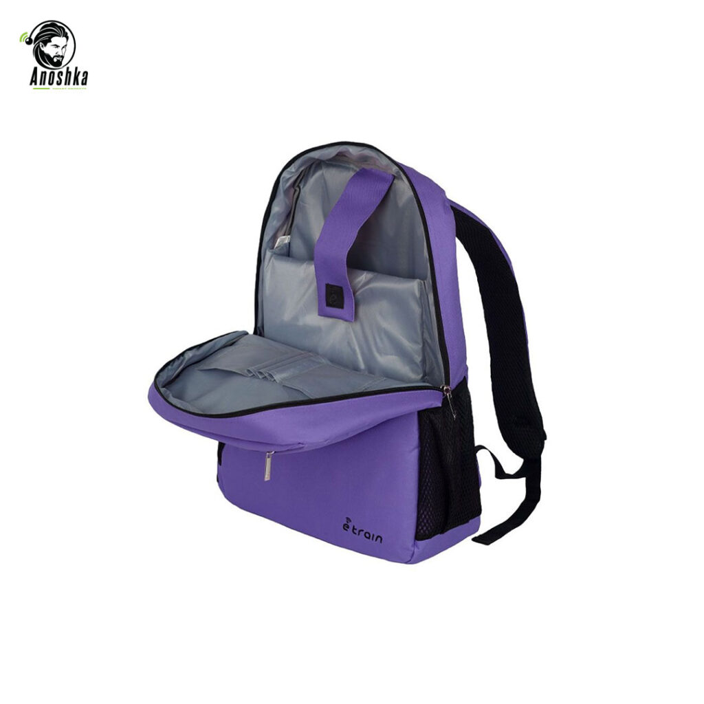 E-train BG02U purple laptop backpack 15.6 inch