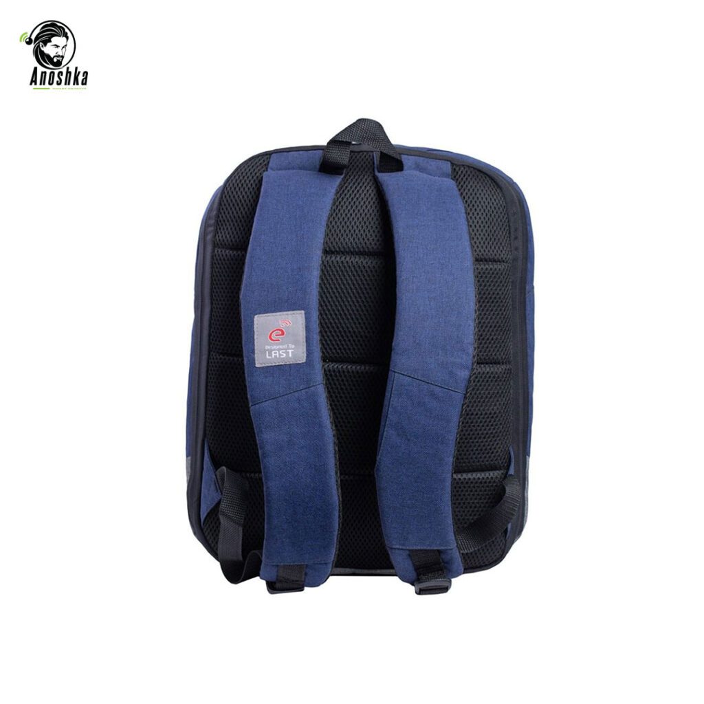 E-train BG82L bluegray laptop backpack 15.6 inch zipper puller