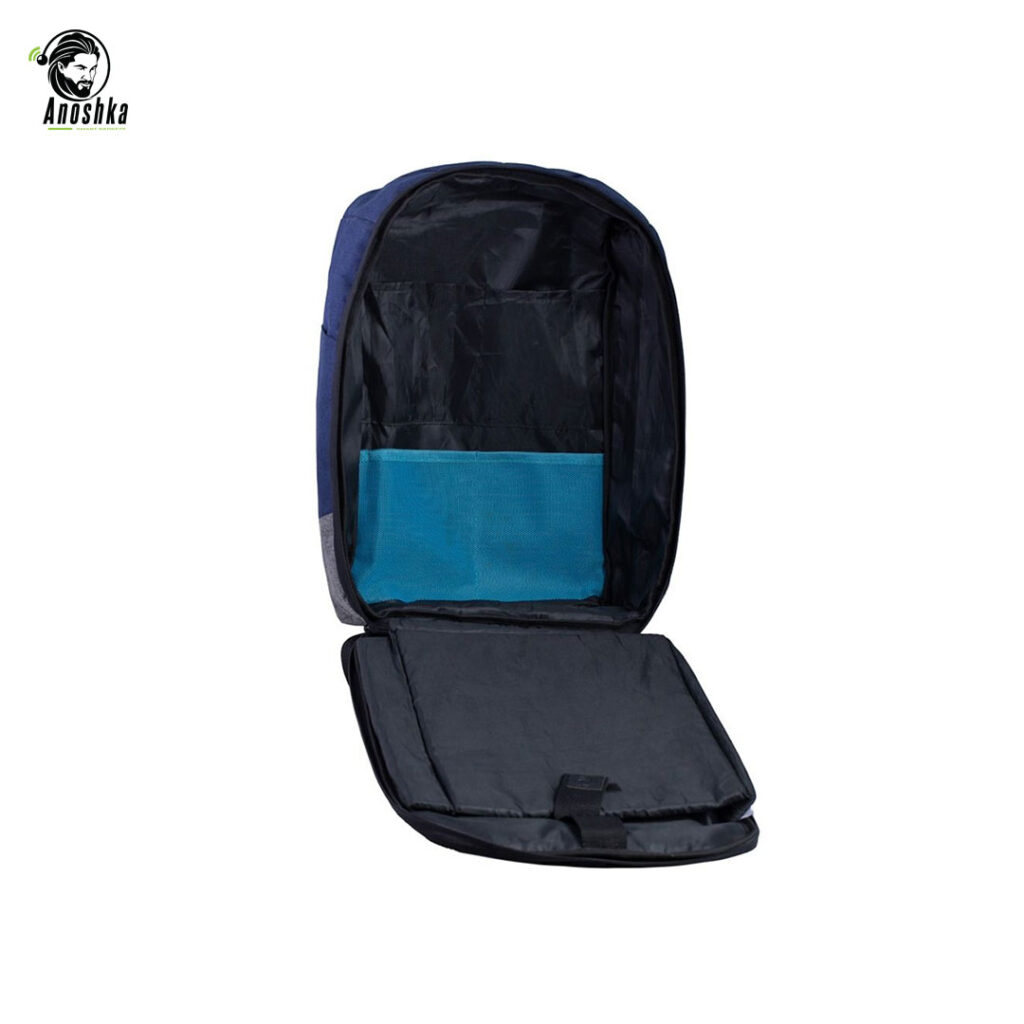 E-train BG82L bluegray laptop backpack 15.6 inch zipper puller