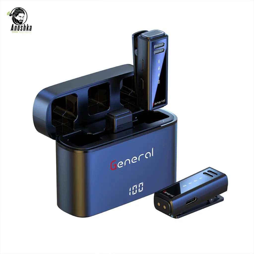 General GM31 Wireless Microphone Lavalier for iPhone iOS Recording