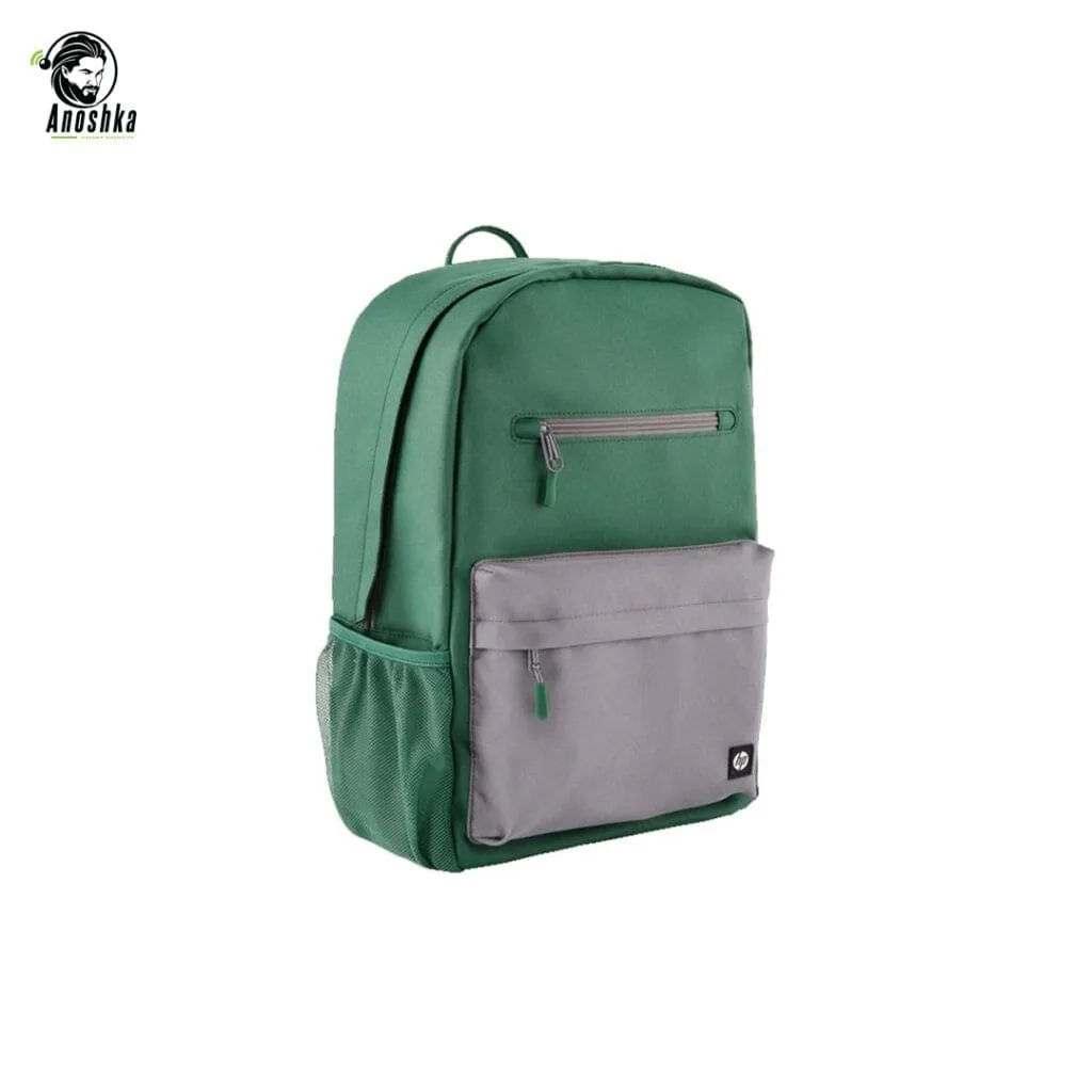 HP Campus Green Backpack 7J595AA Eco-Friendly Student Laptop Carrying Bag