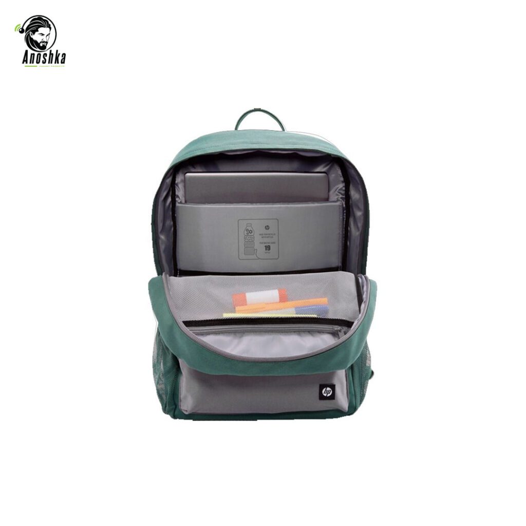 HP Campus Green Backpack 7J595AA Green Grey laptop bag