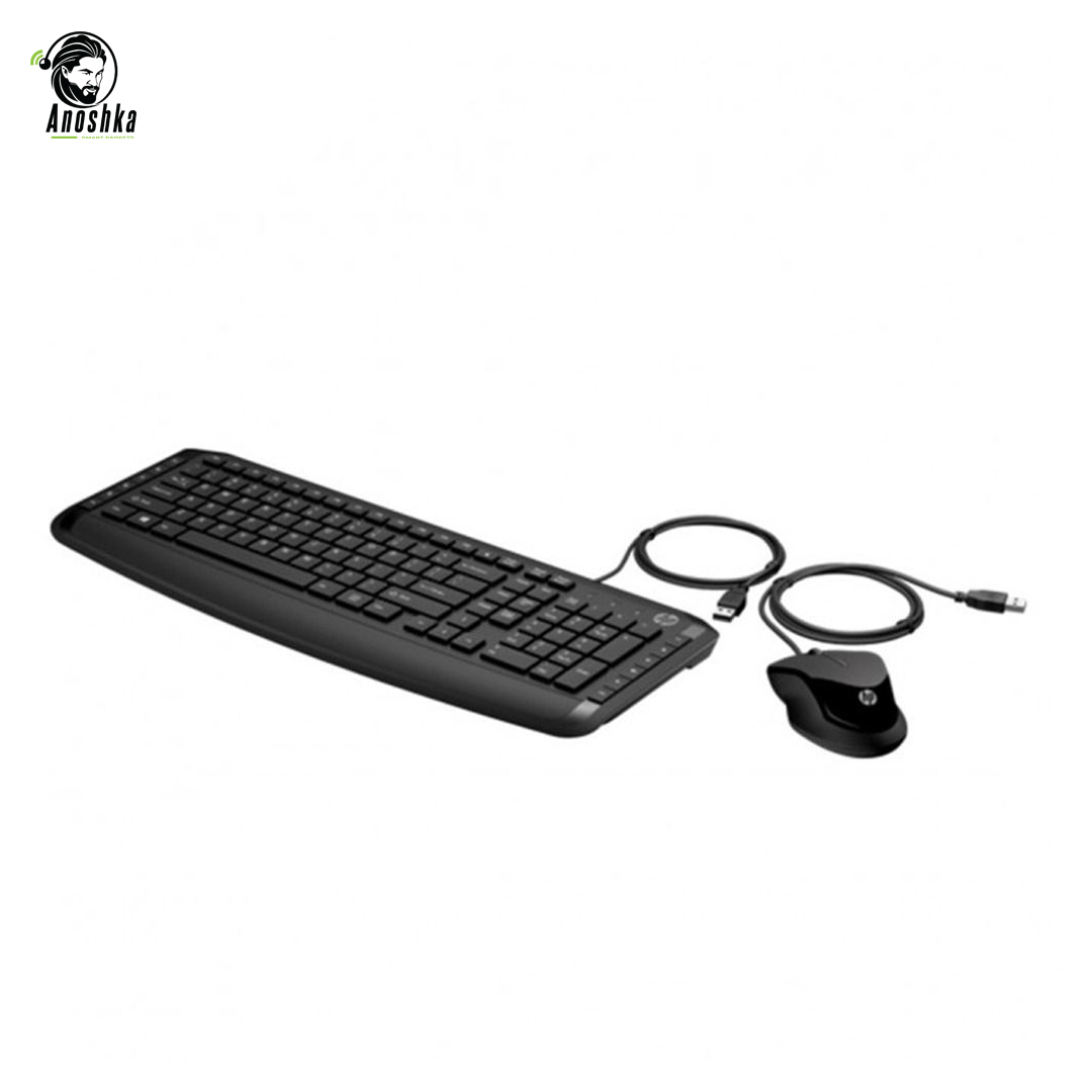 HP Wired Keyboard and Mouse 200 PN-9DF28AA Black USB Combo