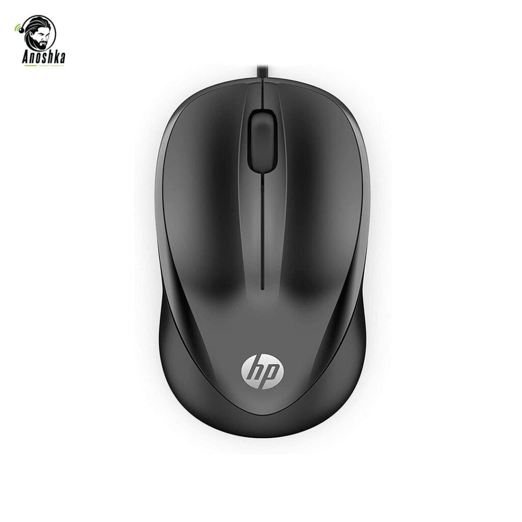 HP Wired Mouse 1000 4QM14AA Black USB Optical Mouse