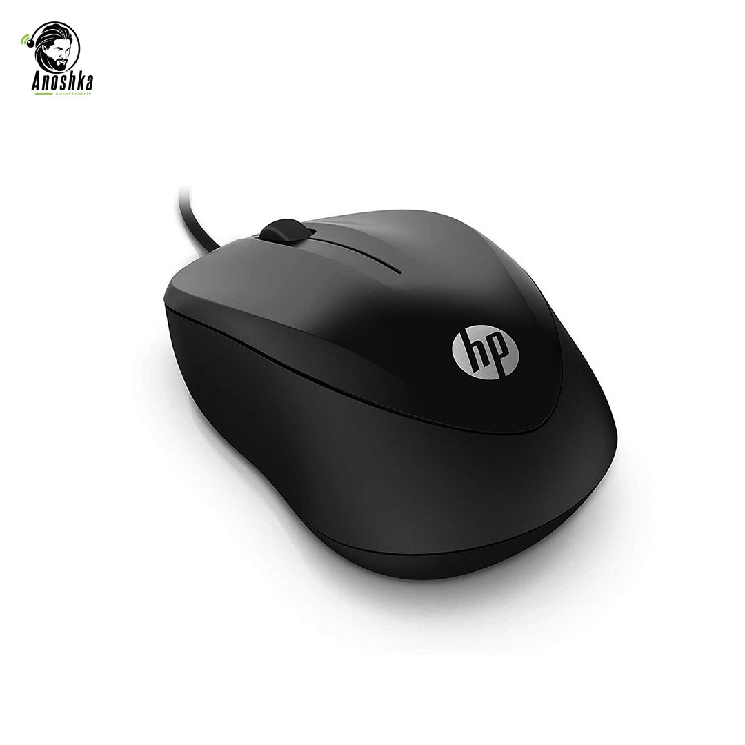 HP Wired Mouse 1000 4QM14AA Black USB Optical Mouse