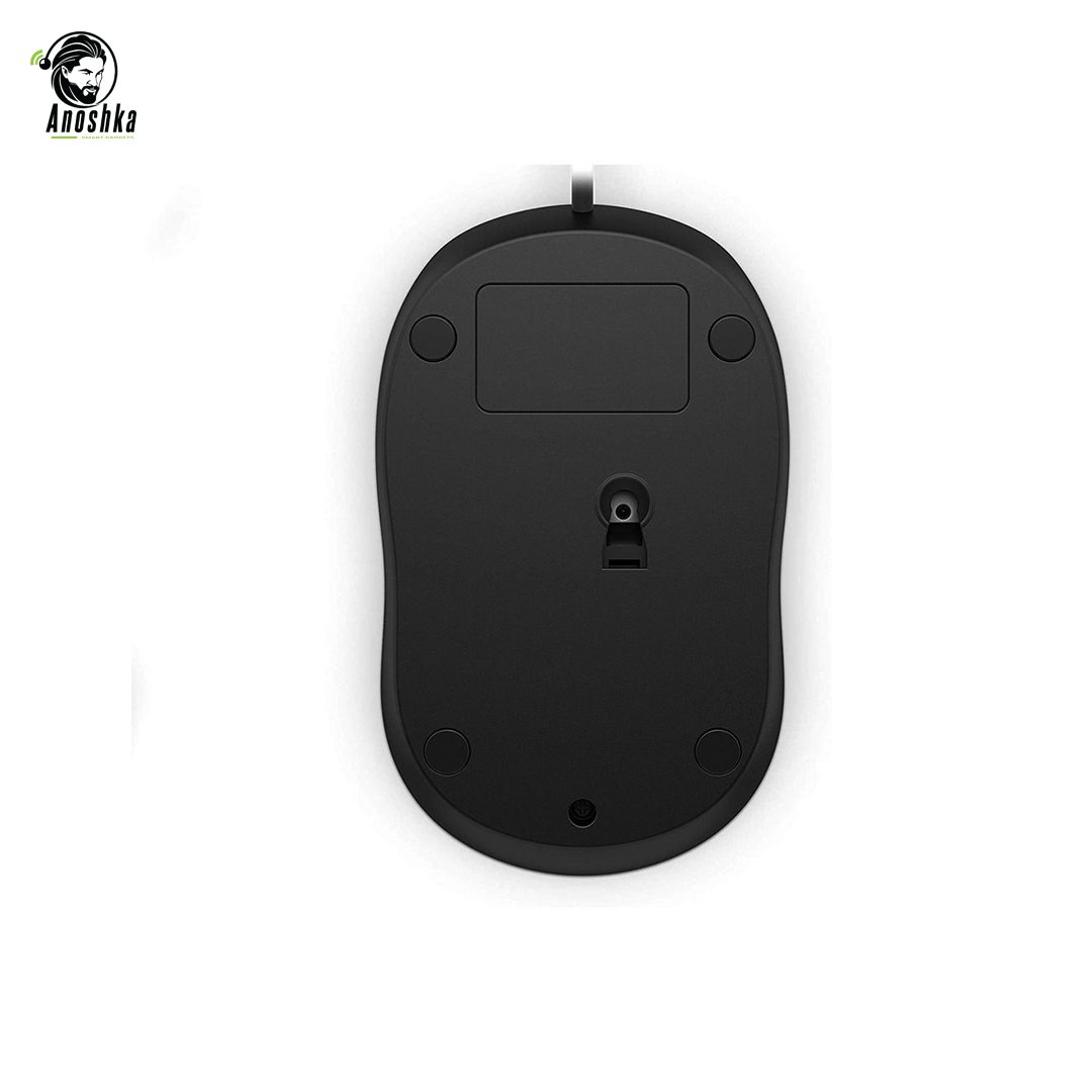HP Wired Mouse 1000 4QM14AA Black USB Optical Mouse