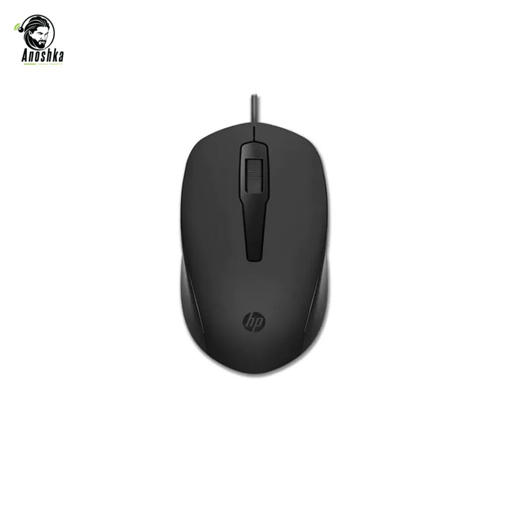 HP Wired Mouse 150 MO171 Black USB Optical Mouse