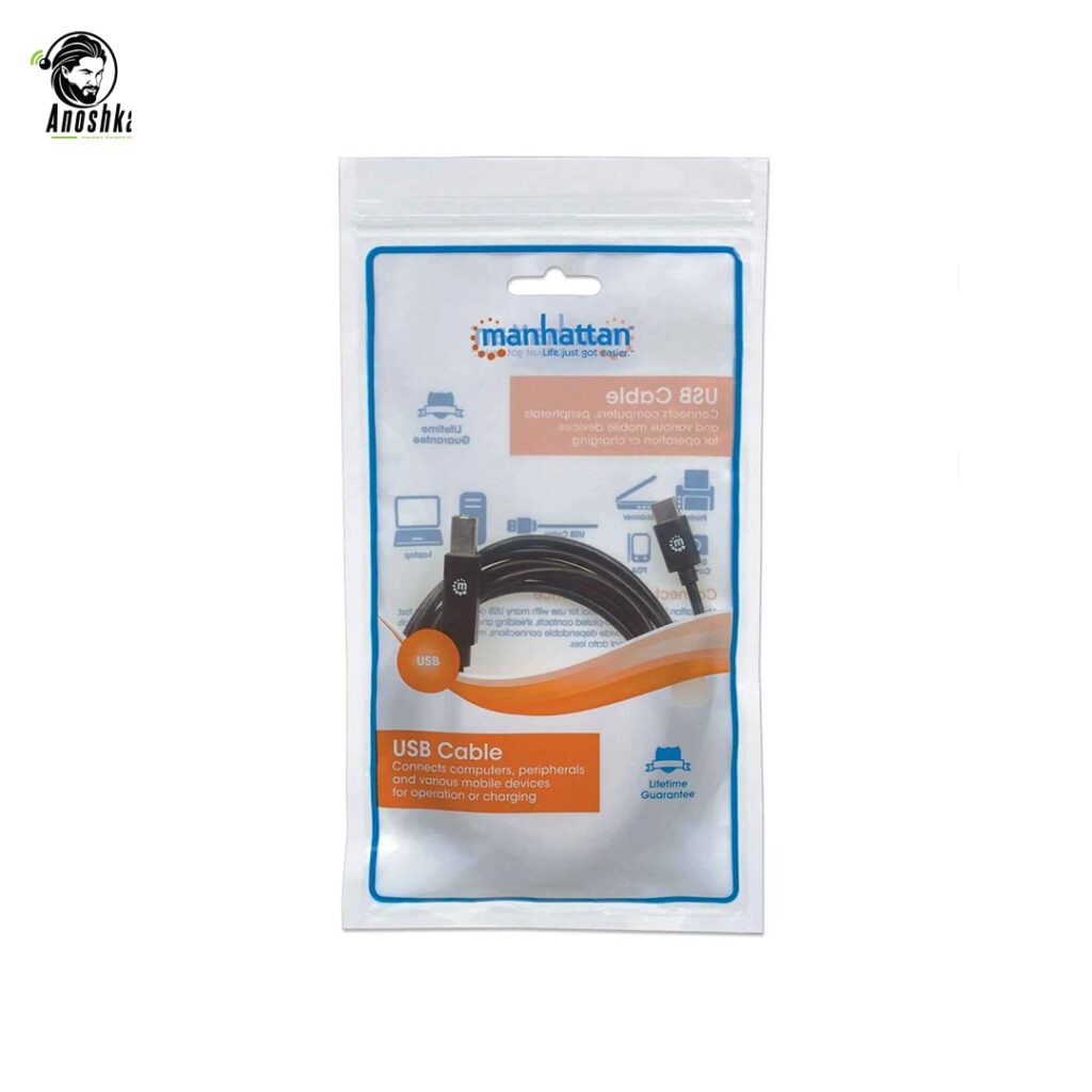 Manhattan 354950 USB-C to USB-B printer cable 2m