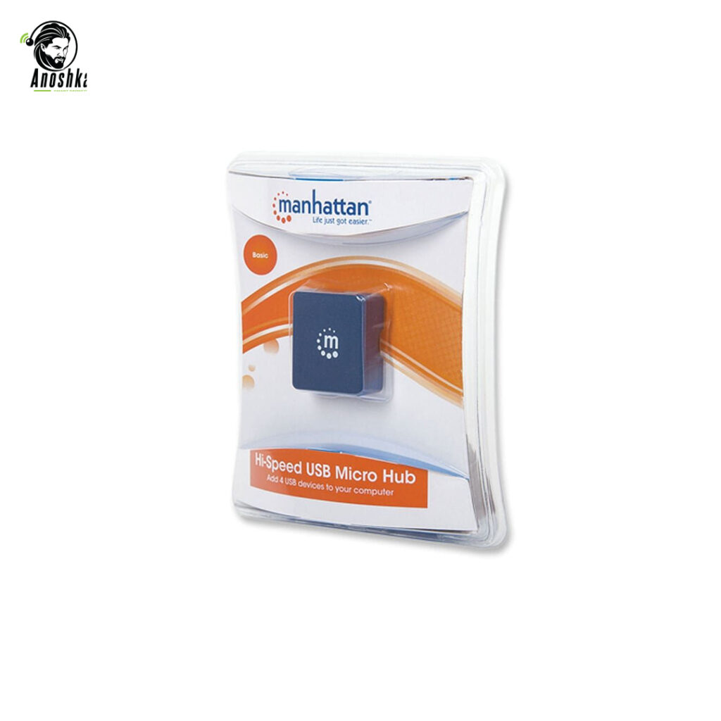 Manhattan CV256 4-port USB micro hub bus powered