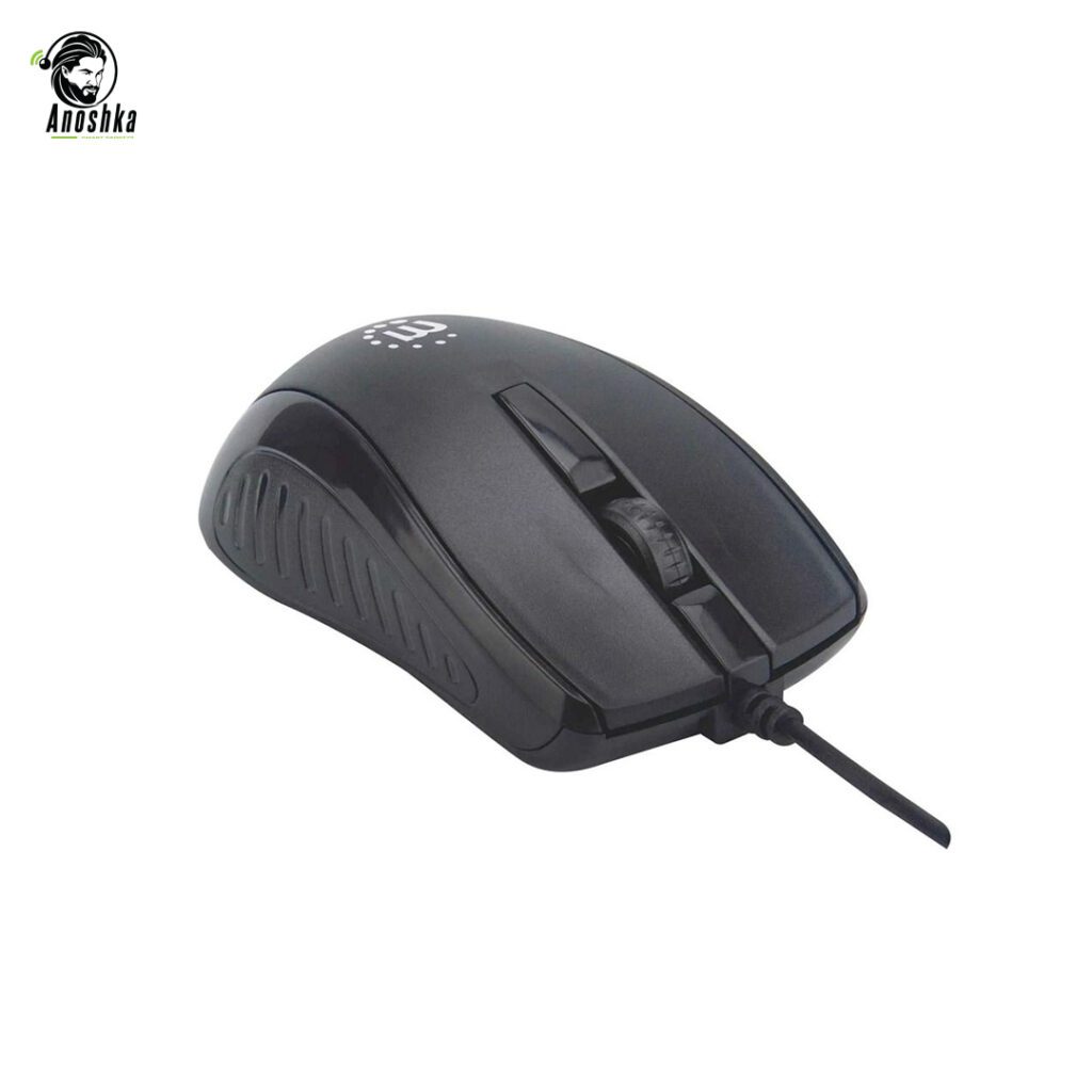 Manhattan MO717 wired optical mouse USB black