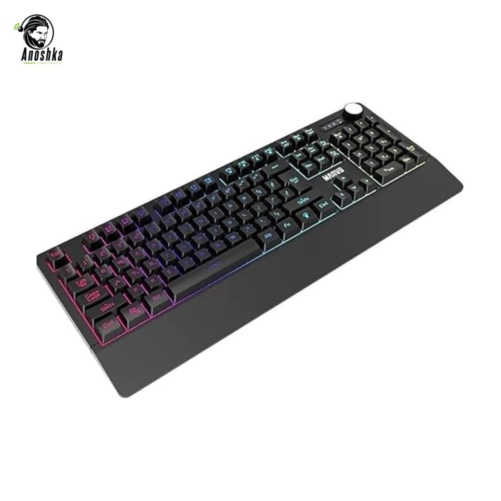Marvo K660 Wired Membrane Gaming Keyboard Black