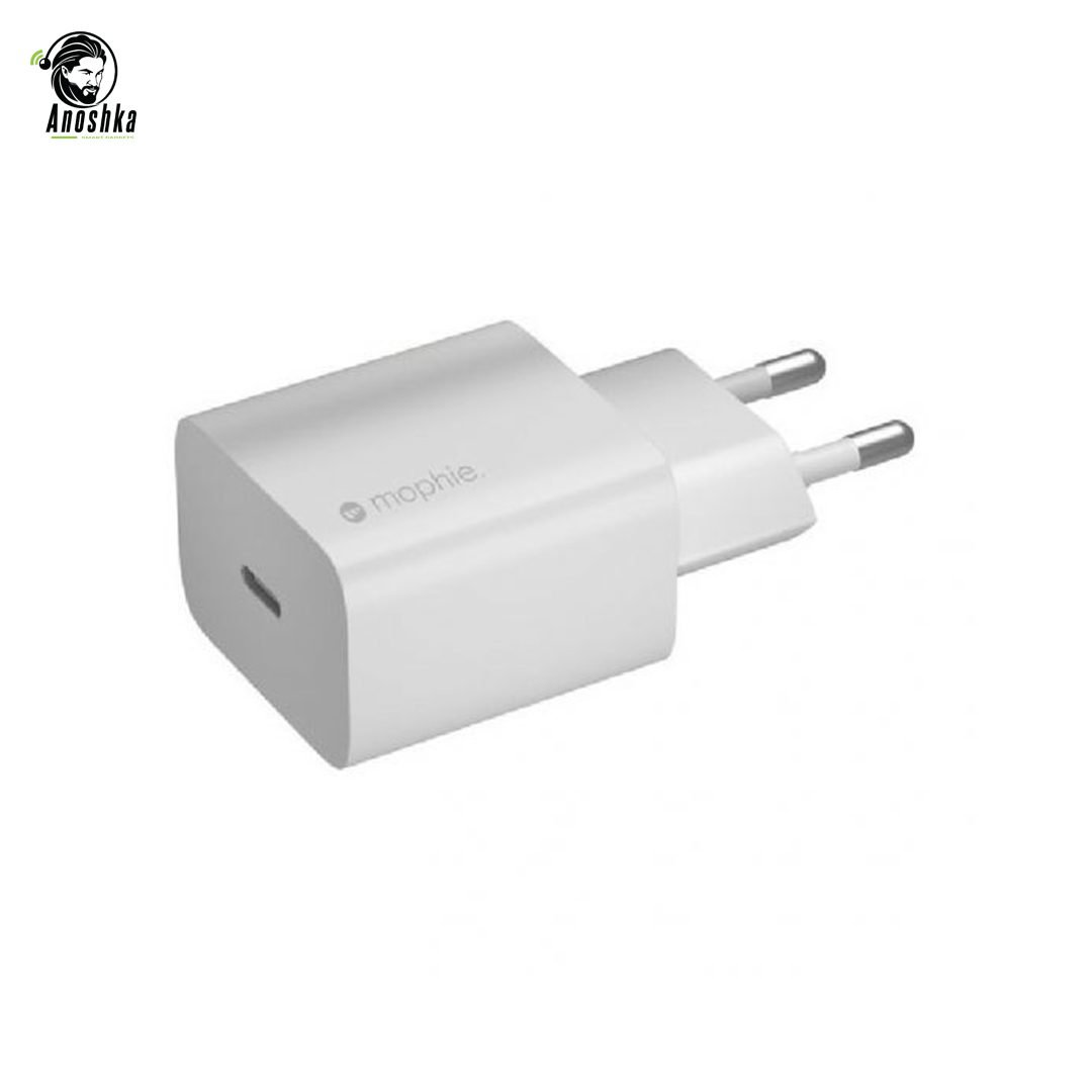 Mophie Essentials 20W USB-C PD wall adapter white