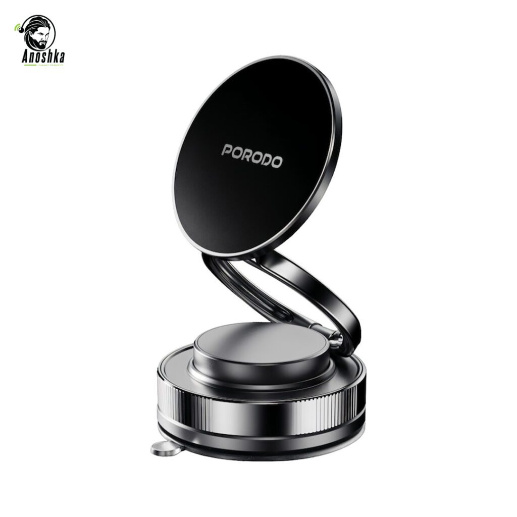 Porodo Vacuseal vacuum suction magnetic mount holder black