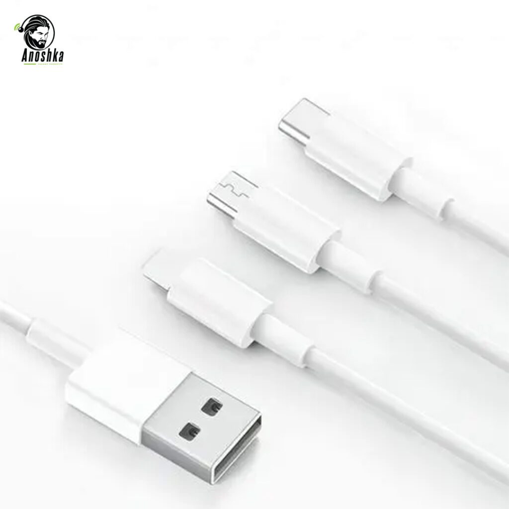 SIA 3 in 1 USB cable micro usb type c lightning