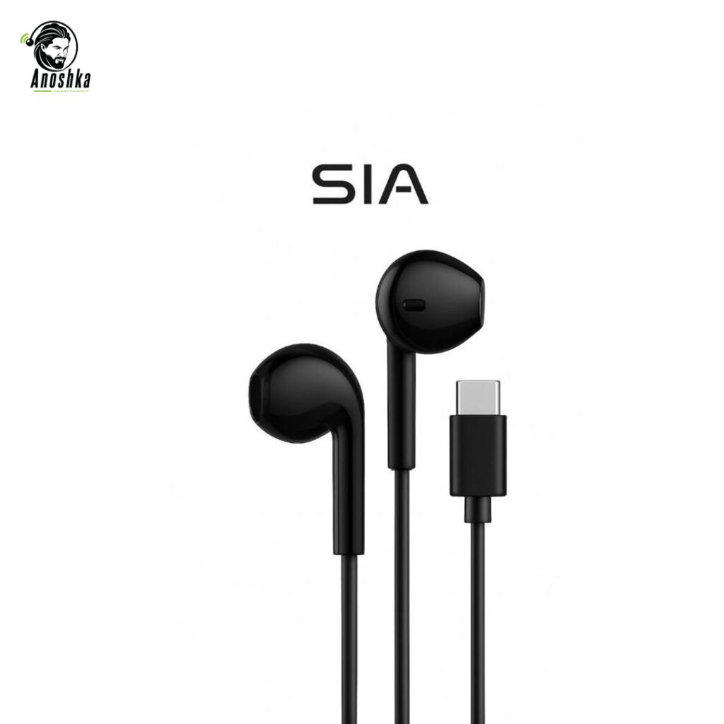 SIA wired HD stereo earphones type c white
