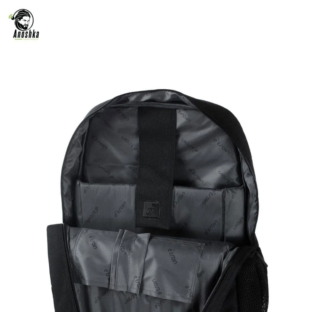 E-train BG02B black laptop backpack 15.6 inch