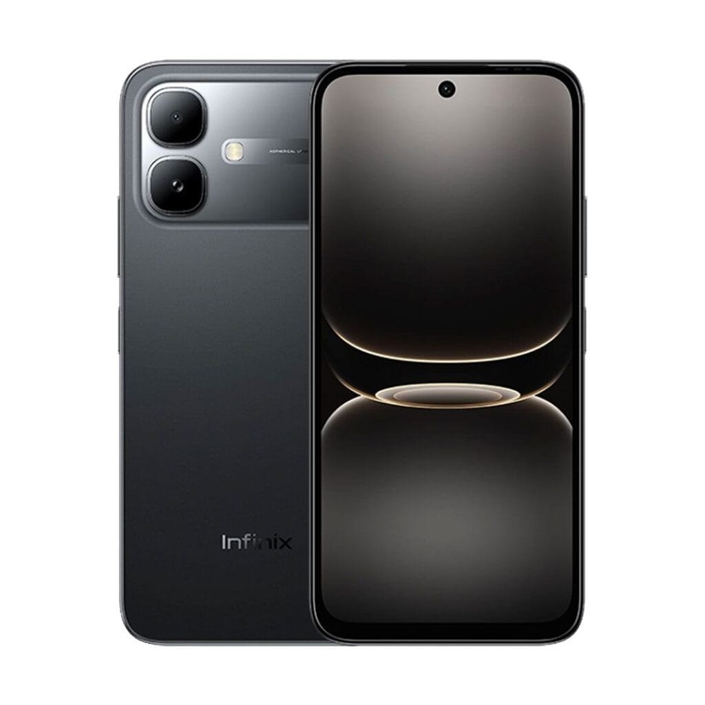 Infinix Smart 20 smartphone with 4GB RAM, 64GB storage, 120Hz display, and 5200mAh battery.