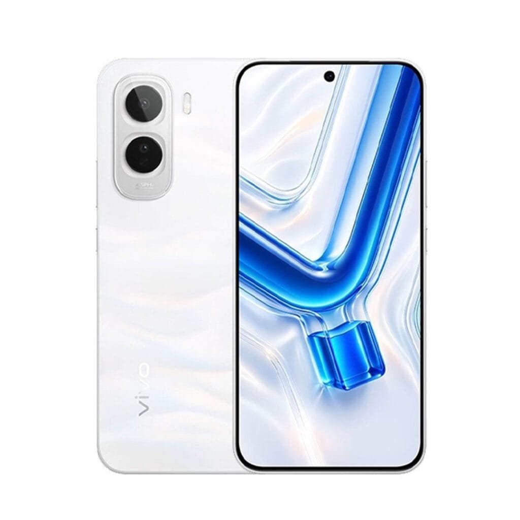 vivo Y500 smartphone with 6GB RAM, 256GB storage, 1.5K AMOLED 120Hz display, 50MP camera, and 8100mAh battery.